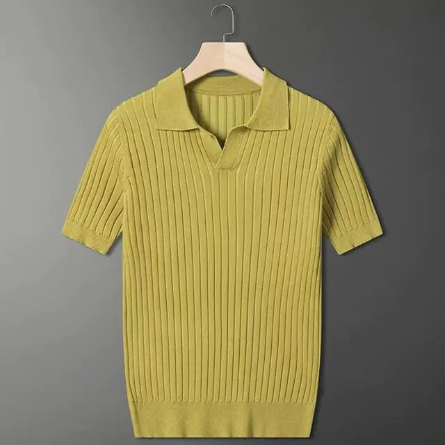 Luxury Knitted Polo Shirt Golf